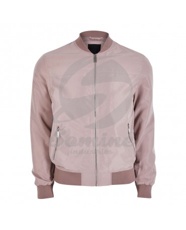 ST-7018 Best Quality Pink Bomber Jacket