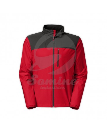 ST-7711 Fabric Red and Black Soft Shell Jacket