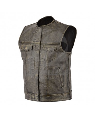 ST-5301 Custom Made Men Leather Vest