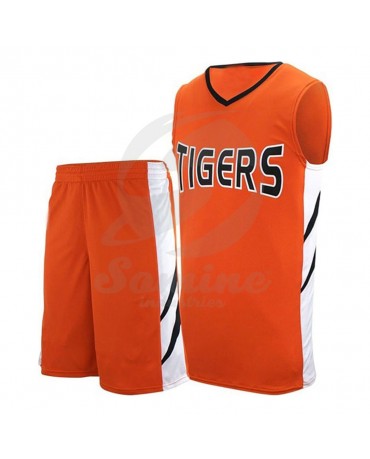 ST-4203 Orange Basketball Uniform
