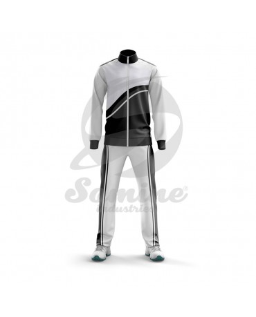 ST-802 White and Black Track Suit